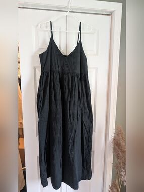 A New Day Black Spaghetti Strap Maxi Dress